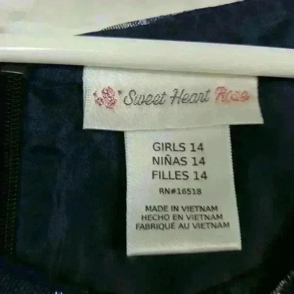 Blue Party Dress Girls Sz 14 - Picture 5 of 5